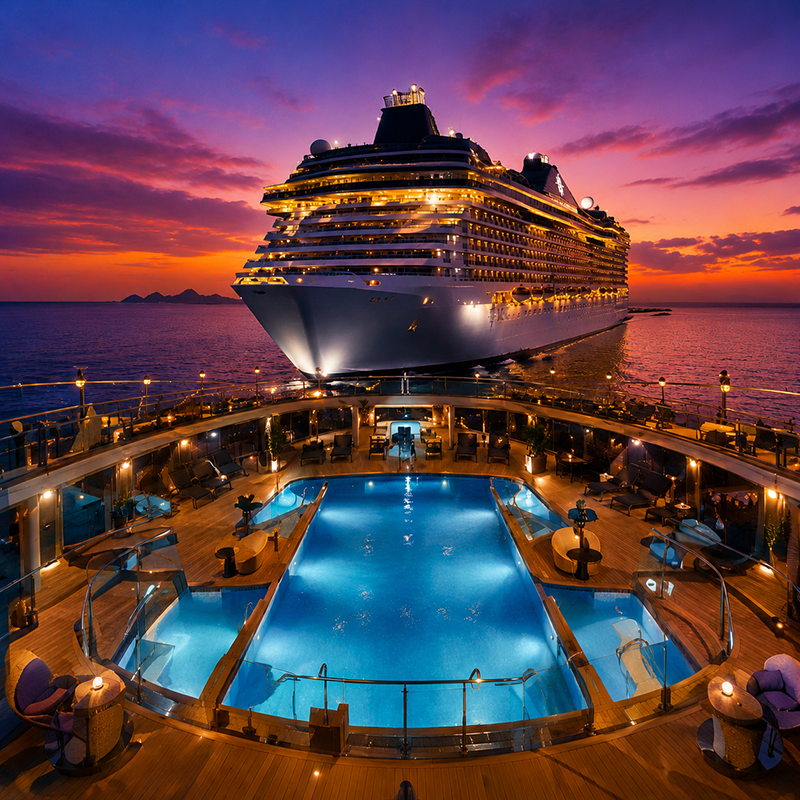 Piscina do cruzeiro MSC Divina
